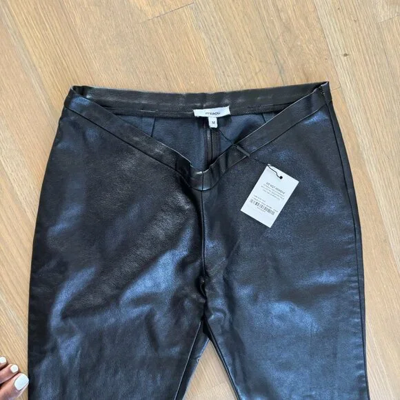 Low Waisted Miaou Leather Elvis pants, brand new